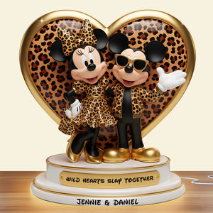 Leopard Wild Hearts Light Box - Personalized Gift For Couples 05PGLU281125