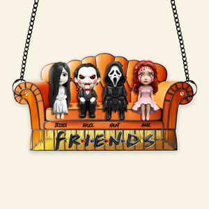 Creepy Crew Chilling Together Suncatcher - Personalized Gift For Friends 03OHLU120825