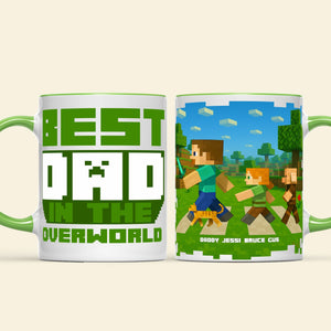 Best Dad In The Overworld Accent Mug - Personalized Gifts For Father 03TGLU290425-Homacus