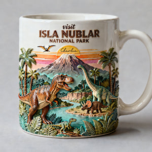 Prehistoric World National Park Coffee Mug - Personalized Gift For Dino Lovers 02NALU090126