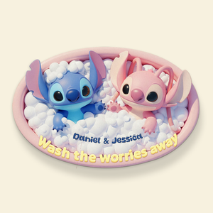 Tropical Alien Couple Doormat - Personalized Gifts For Couple 04PLU140825