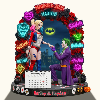 Dark Love Proposal Couple Acrylic Plaque - Personalized Gifts For Couple 07HYLU140825