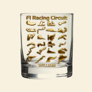 Racing Circuit Round Glass - Personalized Gifts For Racing Lovers 06NALU131225