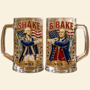 Funny Friends USA Dringking Glass - Personalized Gifts For Friends 01pata170626