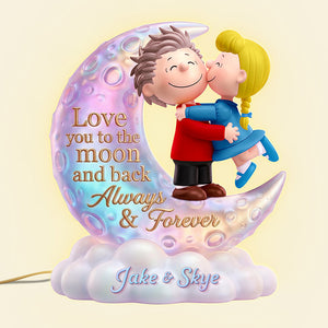 Lovely Couple Acrylic Light Box - Personalized Gifts For Couple 02huta241225