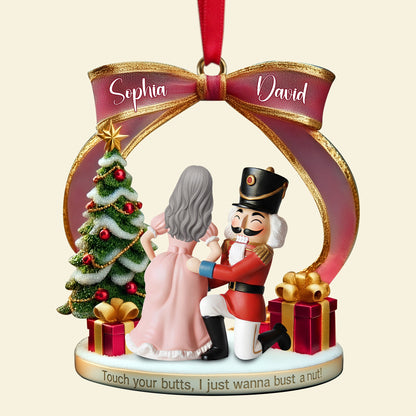 Cheeky Touch Couple Ornament - Personalized Christmas Gift For Couples 02TGLU190925