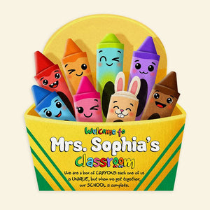 Colorful Crayon Box Doormat - Personalized Gifts For Teacher 06HULU220725
