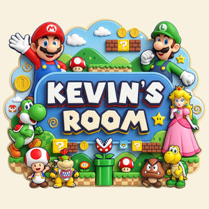Retro Game Room Acrylic Sign - Personalized Gifts For Kids 01nata090726