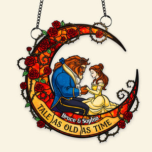 Fairytale Couple Suncatcher Ornament - Personalized Gifts For Couple 01HULU080825