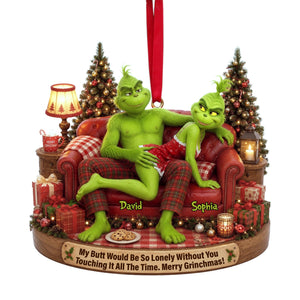 Funny Couple Acrylic Ornament - Personalized Gifts For Christmas 05ohlu010826