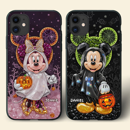 Spooky Halloween Couple Phone Case - Personalized Gift For Couple 04TGLU270825