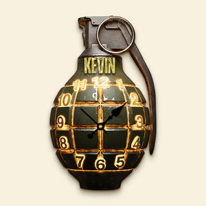 Veterans Weapon Acrylic Hanging Wall Clock - Personalized Gifts For Veteran 03hyta251225