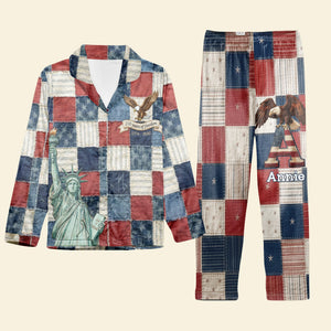 250th America Anniversary Alphabet Pajama Set - Personalized Gifts For Patriots 06palu280126