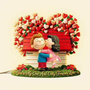 Lovely Couple Valentine Acrylic Light Box - Personalized Gifts For Couple 01huta231225