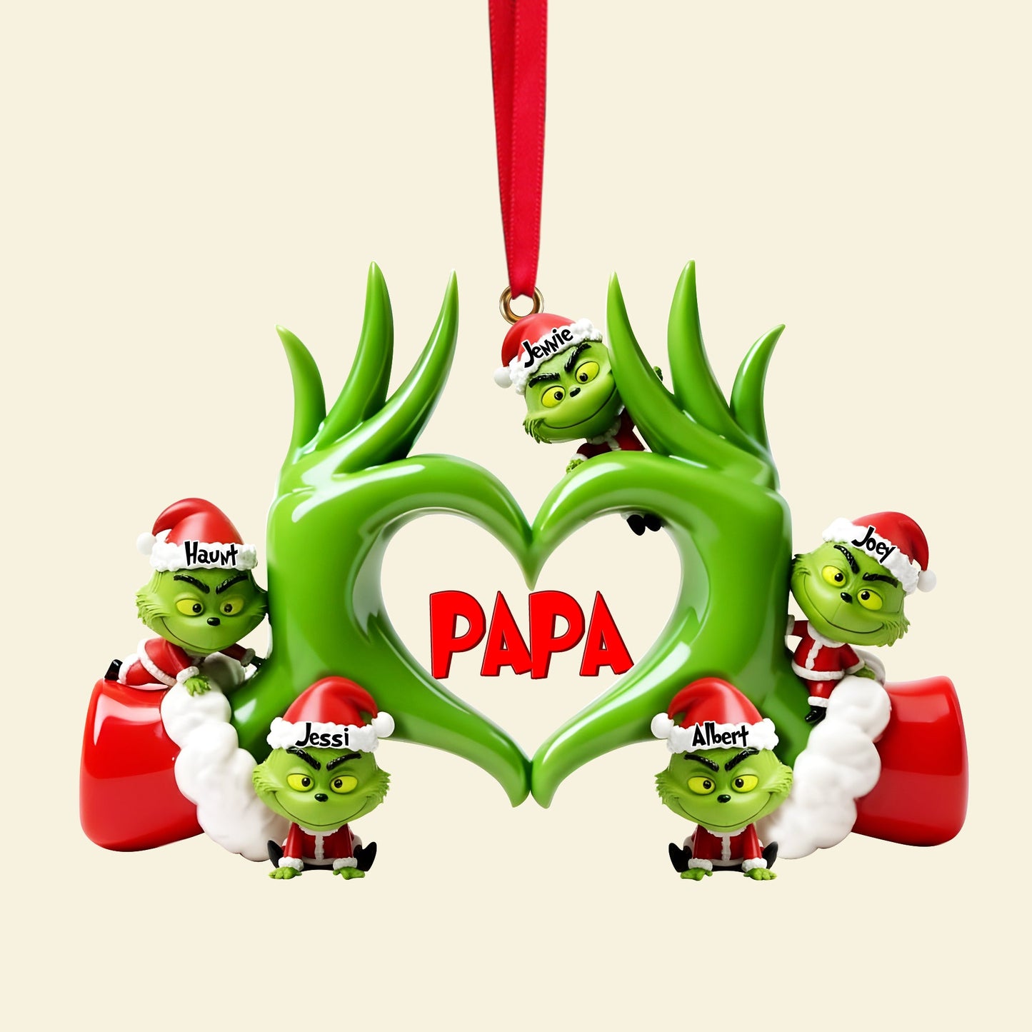 Fun Love Christmas Ornament - Personalized Gifts For Grandma & Other Family Members 02QHLU180925