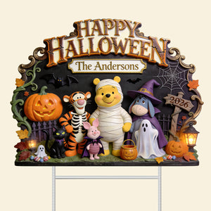 Happy Halloween Yard Sign - Personalized Halloween Gifts For Family 04pgta070826