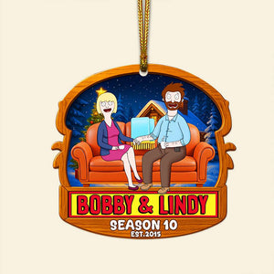 Griddle Love Couple Christmas Ornament - Personalized Anniversary Gifts For Couple 06OHLU130825PA
