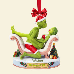 Naughty Green Couple Ornament - Personalized Gifts For Couples 01OHLU101025