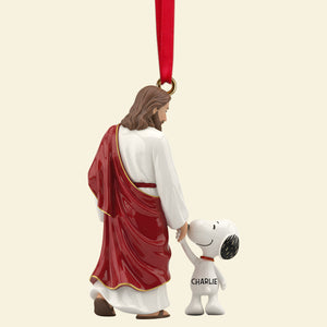 Walking With Jesus Acrylic Ornament - Personalized Gifts For Christians 05QHLU211025