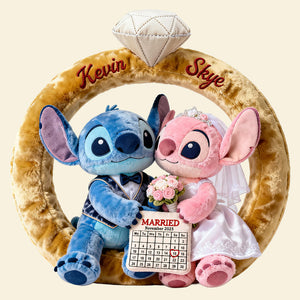 Couple Ring Anniversary Pillow - Personalized Gifts For Couple 02ohta111225