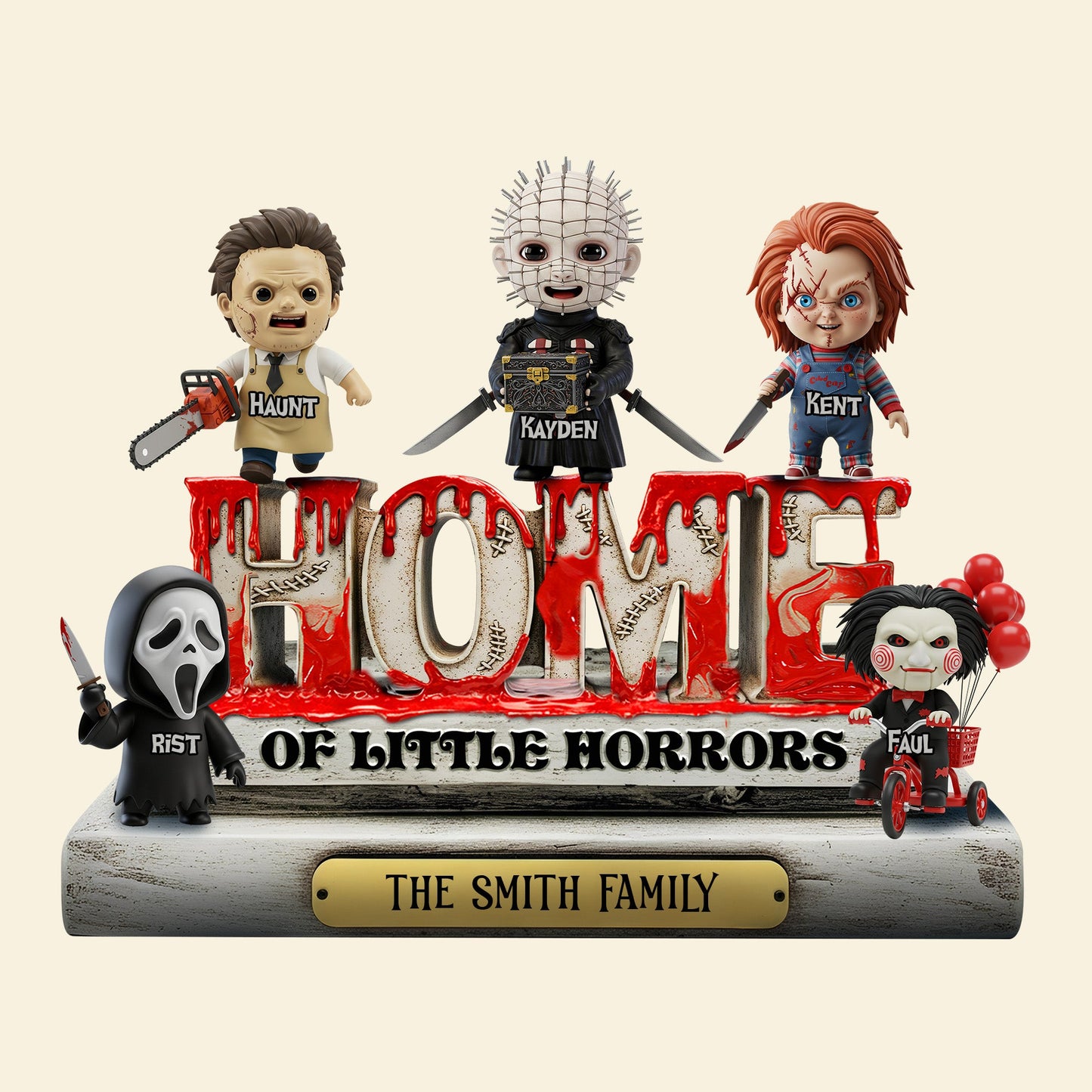 Horror Home Acrylic Plaque - Personalized Gifts For Family 05QHLU250825