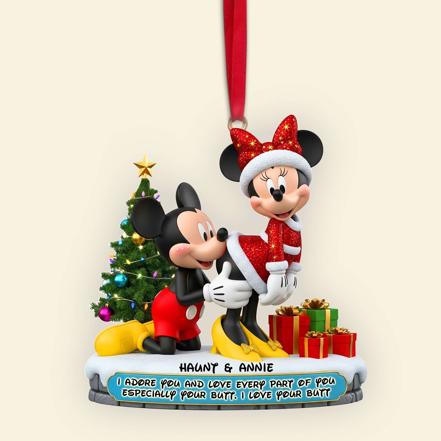 Couple Ornament - Personalized Gifts For Couple Christmas Ornament 06OHLU120925