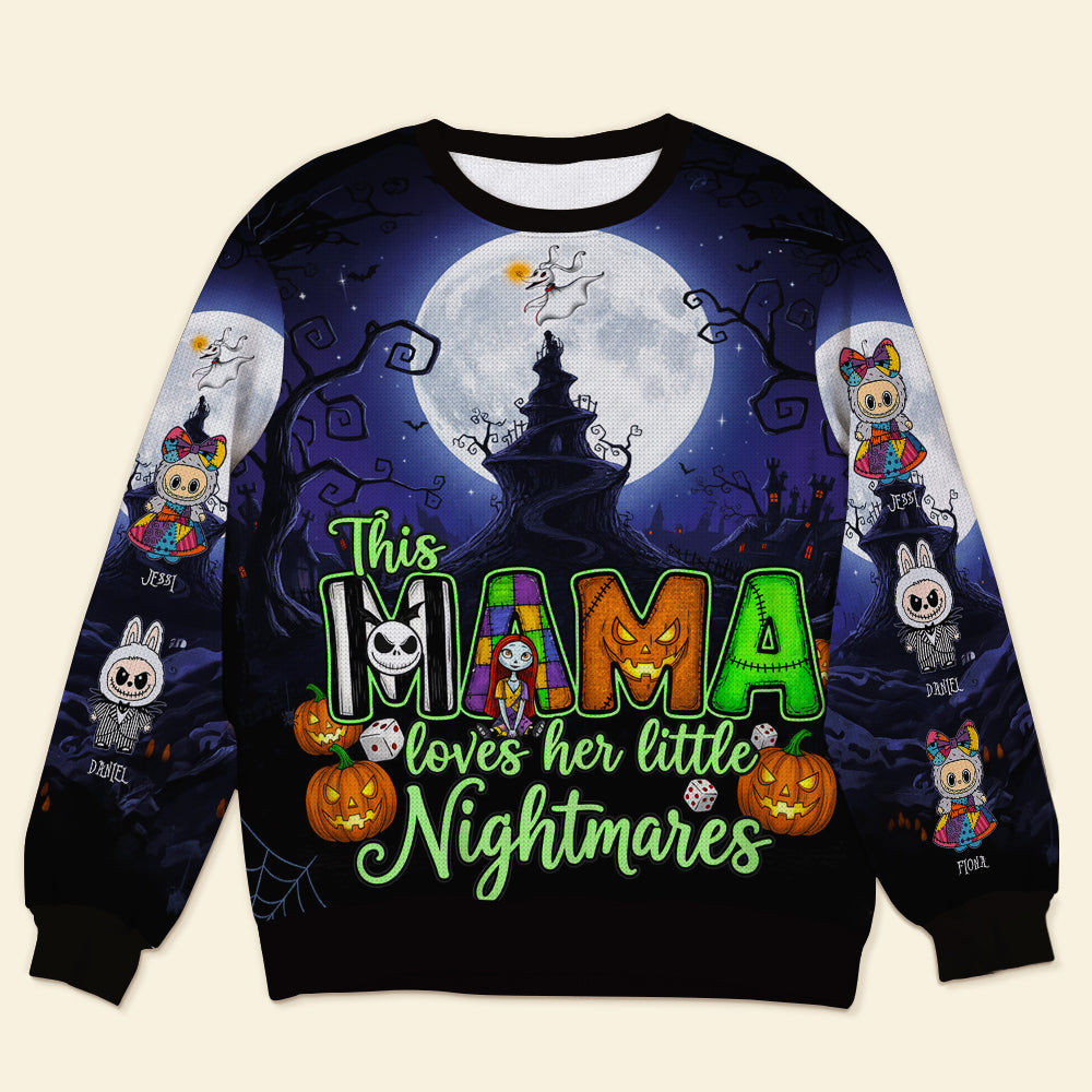 Mother's Of Little Nightmares Ugly Sweater - Personalized Gifts For Mom 01HULU300825