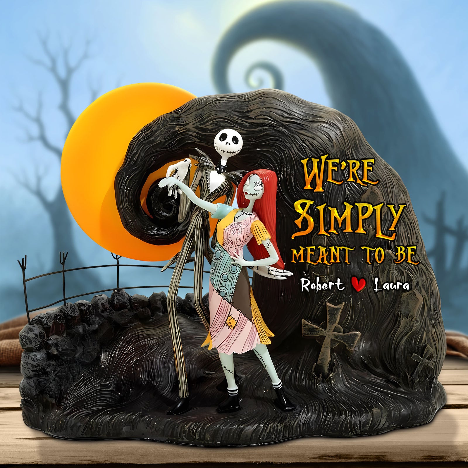 Horror Couple Plaque - Personalized Gifts For Couple 05ohti060525